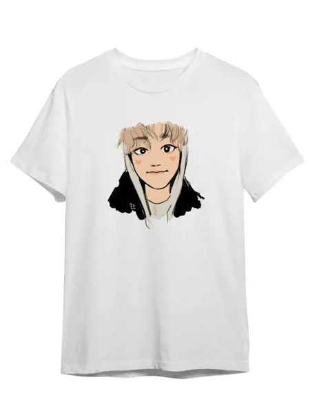 Футболка унисекс Каждому Своё Stray Kids/K-Pop/Корея MGSK11 белая 4XL