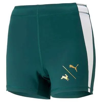 Женские зеленые повседневные спортивные штаны Puma Tracksmith X Shorts 52227879
