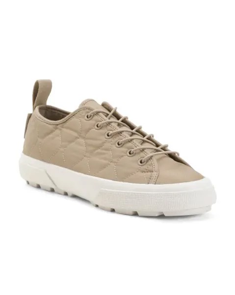 Стеганые нейлоновые кроссовки Tank Superga, серый