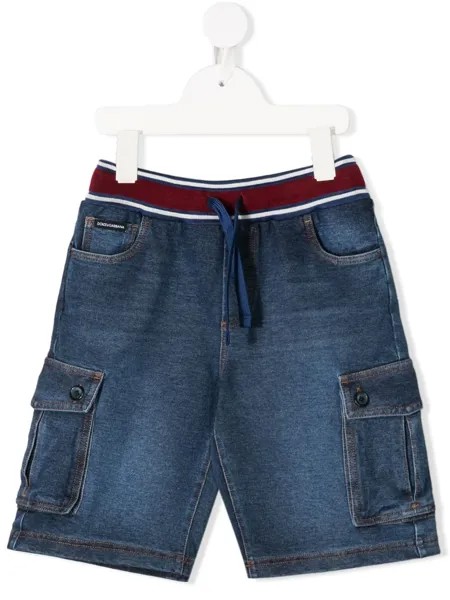 Dolce & Gabbana Kids шорты с кулиской и накладными карманами