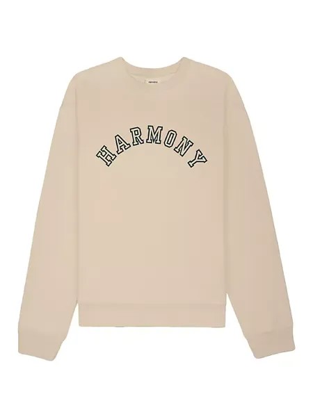 Толстовка Sael Varsity с круглым вырезом Harmony, цвет cream