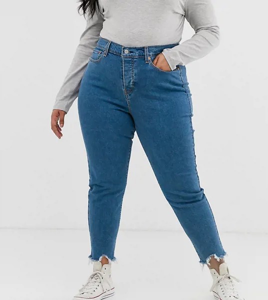 Джинсы скинни Levi's Plus wedgie-Синий
