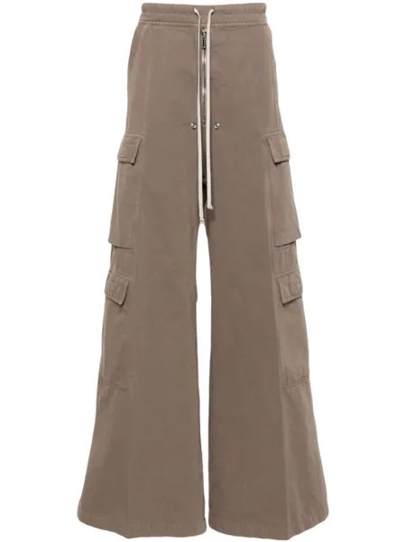 Rick Owens DRKSHDW широкие брюки карго, коричневый