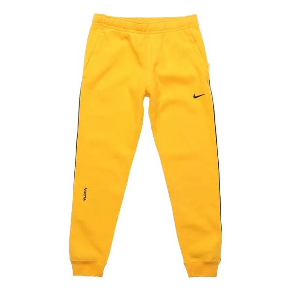 Спортивные штаны Nike x Drake NOCTA Series Crossover Edging Bundle Feet Fleece Long Pants Asia Edition Large Gold, желтый