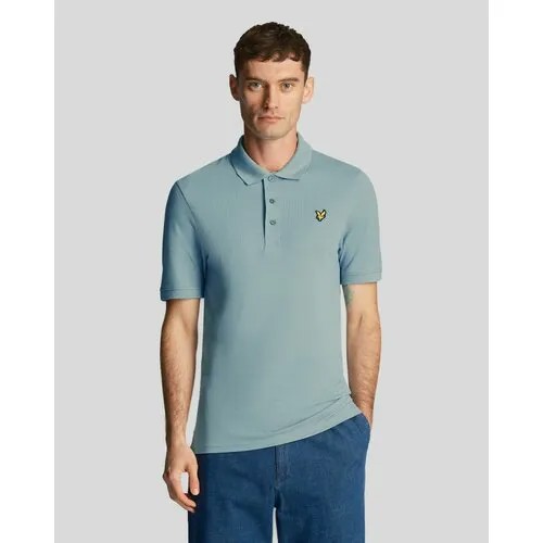 Поло Lyle & Scott Plain Polo Shirt, размер S, бирюзовый