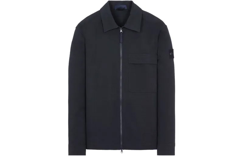 Куртка унисекс темно-синяя Stone Island, синий