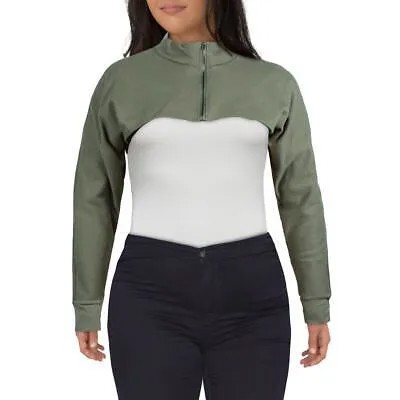 Женский зеленый свитер с плечами на молнии Madden Girl, юниорская куртка L BHFO 0053