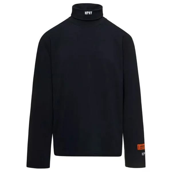 Пулловер turtleneck pullover with contrasting logo em Heron Preston, черный