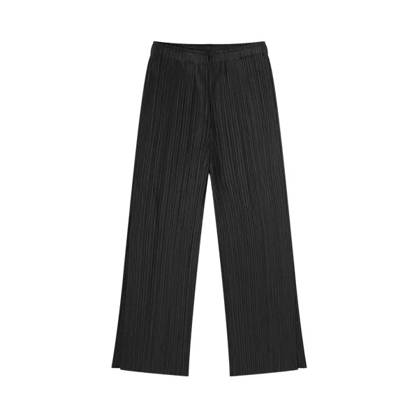 Pleats Please Issey Miyake Брюки со складками, цвет Черный