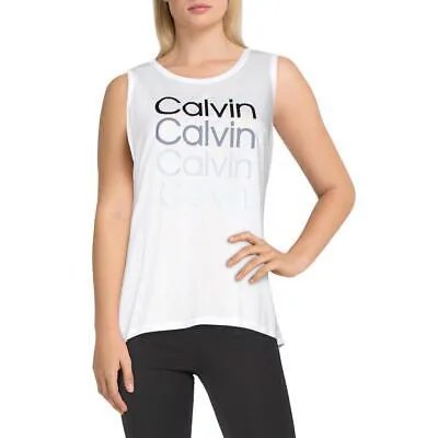 Белая майка для бега Calvin Klein Performance Womens Athletic L BHFO 6336