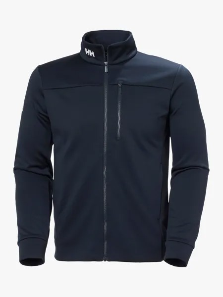 Мужская флисовая куртка Helly Hansen Crew с молнией во всю длину, темно-синяя