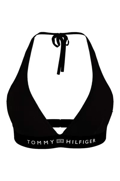 Топ купальника с логотипом Tommy Hilfiger, черный