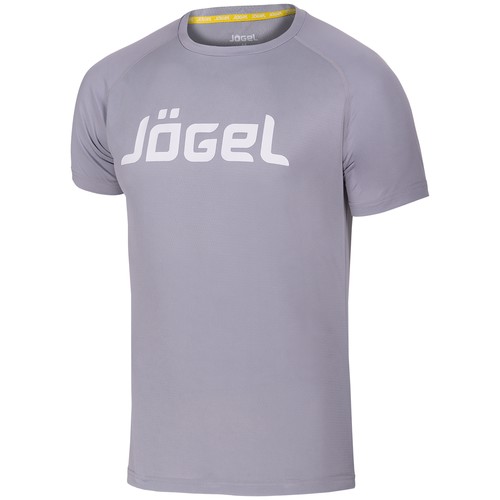 Футболка тренировочная Jogel Jtt-1041-081, полиэстер, серый/белый (S)