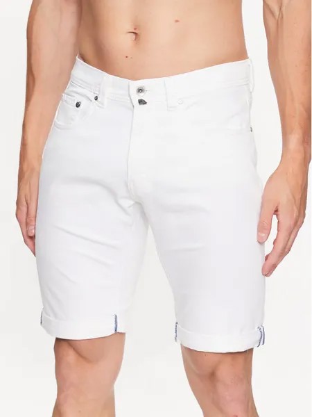 Джинсовые шорты стандартного кроя Pierre Cardin, белый