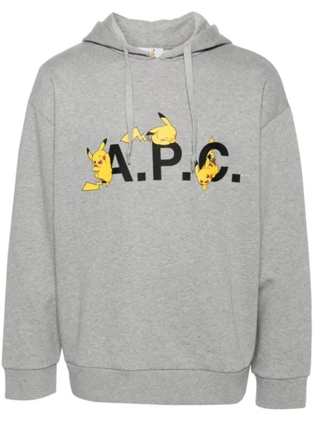 A.P.C. худи Pikachu, серый