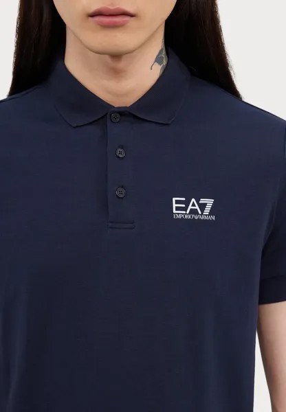 Рубашка поло EA7 Emporio Armani, синий
