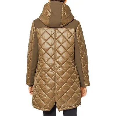 Женское стеганое пуховое пальто средней длины Sanctuary из смешанной техники