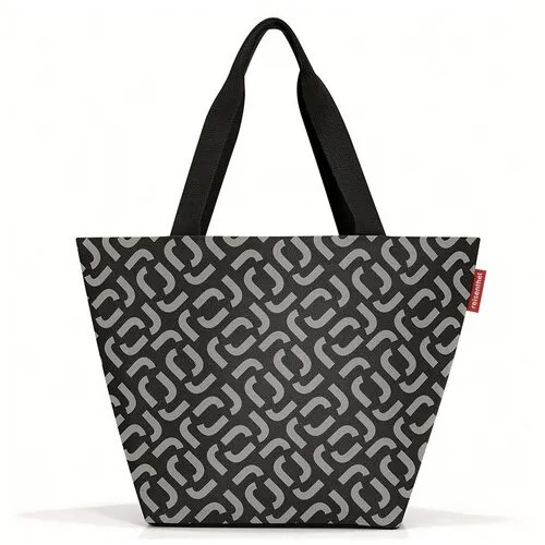 Сумка Shopper M signature black