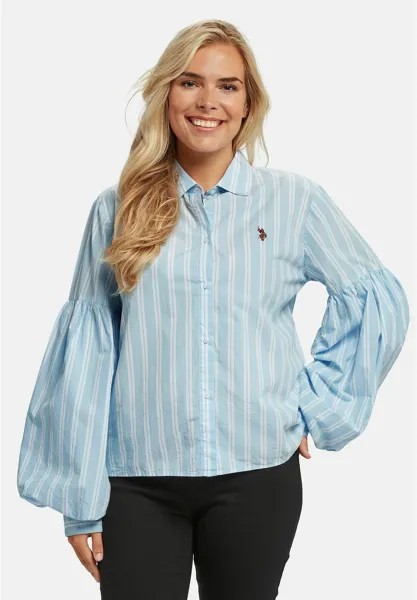 Блузка-рубашка FLEUR U.S. Polo Assn., цвет cerulean