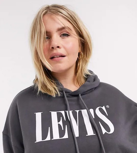 Худи с логотипом Levi's Plus-Черный