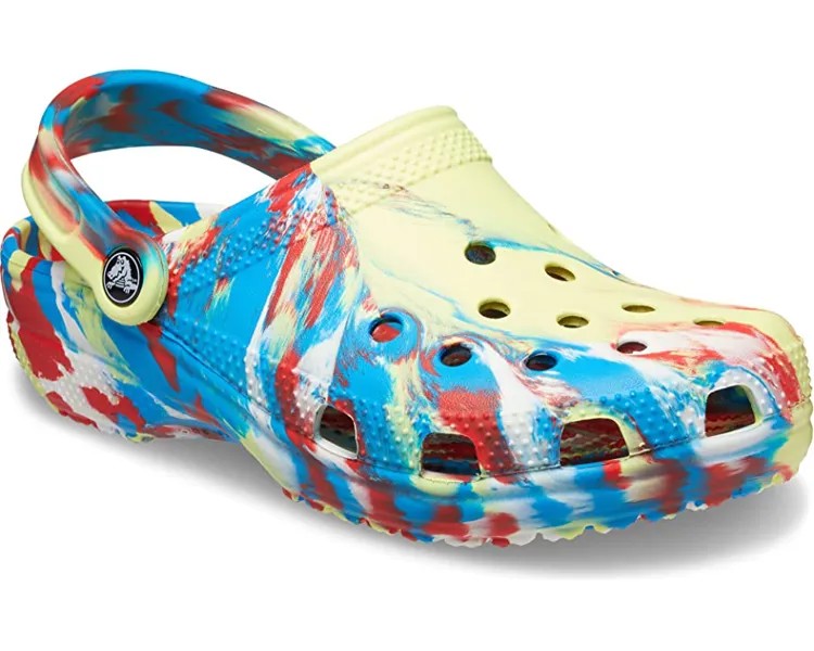 Сабо Classic Marbled Tie-Dye Clog Crocs, серый