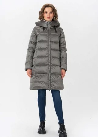 Пуховик женский GEOX W1426W_F1571 серый 44 RU