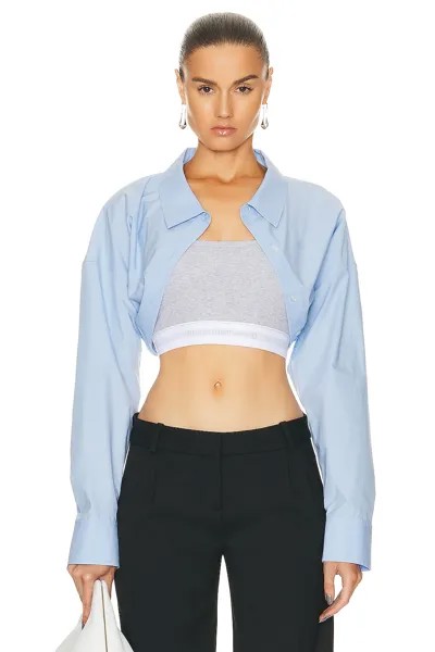 Топ Alexander Wang Bolero And Tank, цвет Chambray Blue