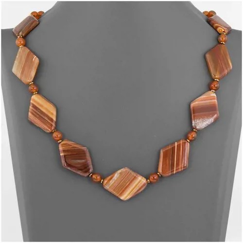 Бусы Minera, сердолик, сардоникс, длина 58 см
