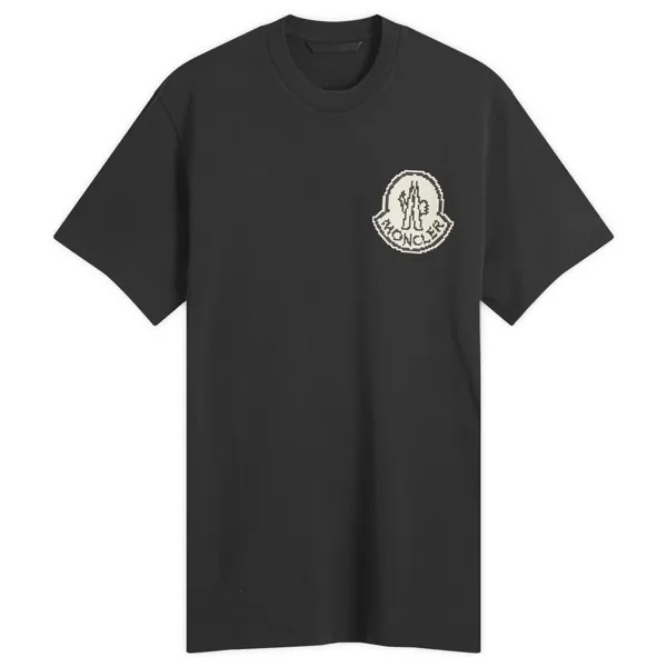 Футболка Moncler Pixel Logo T-Shirt, черный