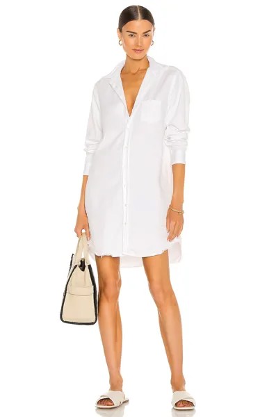 Платье Frank & Eileen Mary Woven Button Up, цвет White Tattered Denim