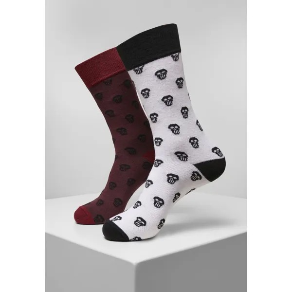Носки Urban Classics Skull Allover 2 шт, красный