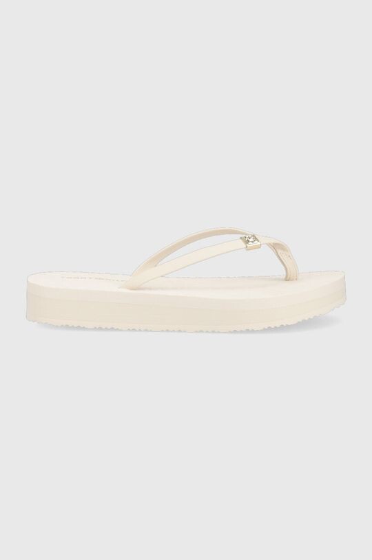 Шлепанцы TH MONOGRAM FLAT SANDAL Tommy Hilfiger, бежевый