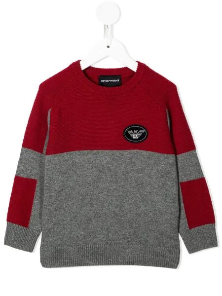 Emporio Armani Kids толстовка с нашивкой-логотипом