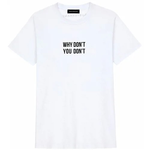 SUBTERRANEI why don't you… футболка - xs - белый