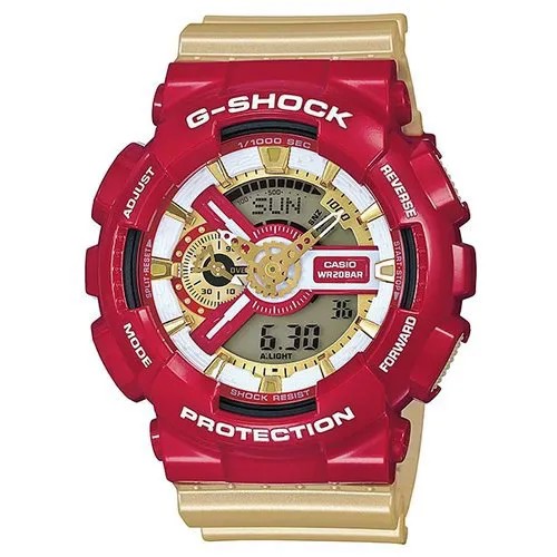 Наручные часы CASIO G-Shock GA-110CS-4A, красный/оранжевый