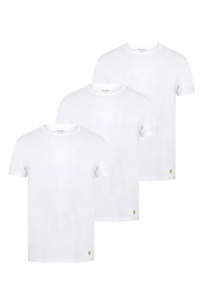 Комплект из 3 пар белых футболок из коллекции домашней одежды Lyle & Scott, белый