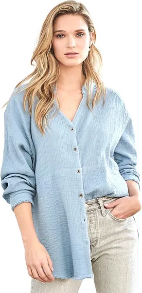 Рубашка Presley Tunic Hatley, цвет Blue/Faded Denim