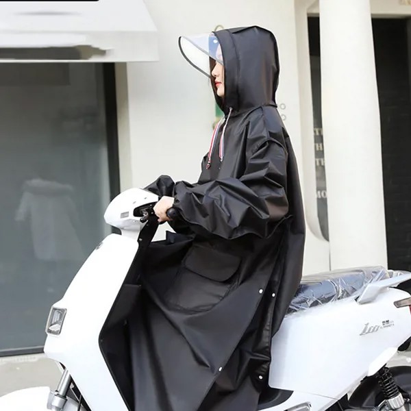 Водонепроницаемый мотоциклетный дождевик, куртка, Мужской Прозрачный Цельный Дождевик с капюшоном, пончо, дождевик для женщин, дождевик дл...