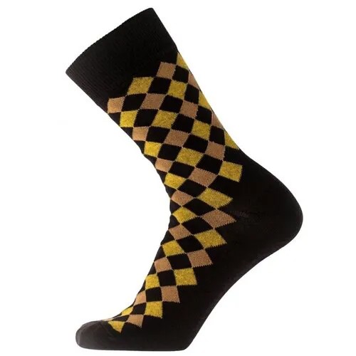 Носки Pantelemone, размер 25(38-40), коричневый, желтый
