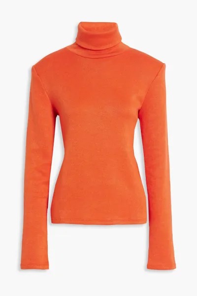 Вязаный свитер с высоким воротником Sara Battaglia, оранжевый