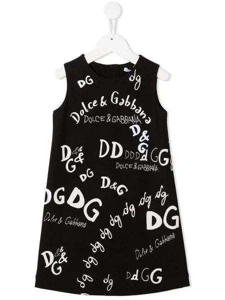 Dolce & Gabbana Kids платье с логотипом