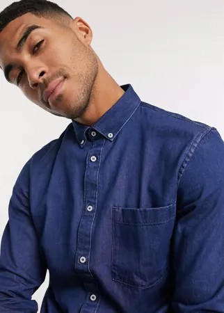 Джинсовая рубашка Celio-Голубой
