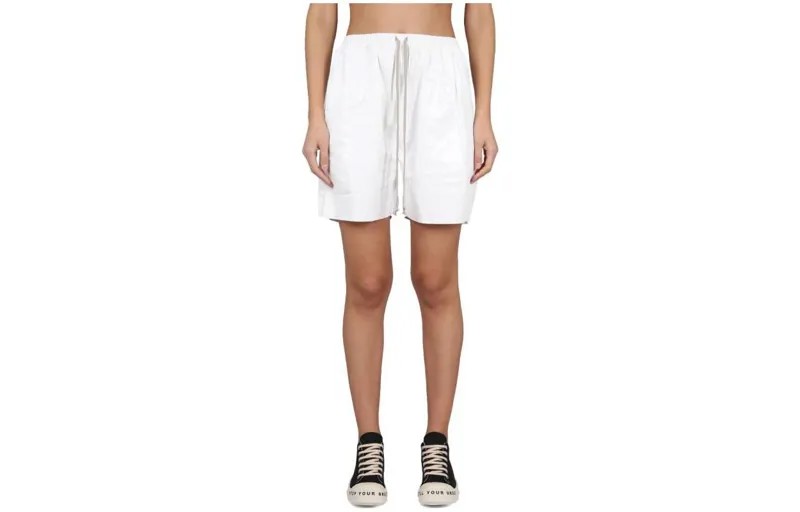 Повседневные шорты женские белые Rick Owens Drkshdw