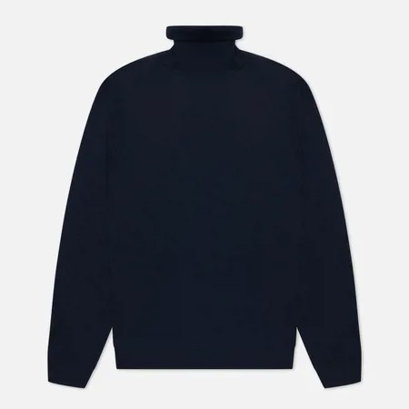 Мужской свитер Woolrich Fine Merinos Turtle Neck, цвет синий, размер XL