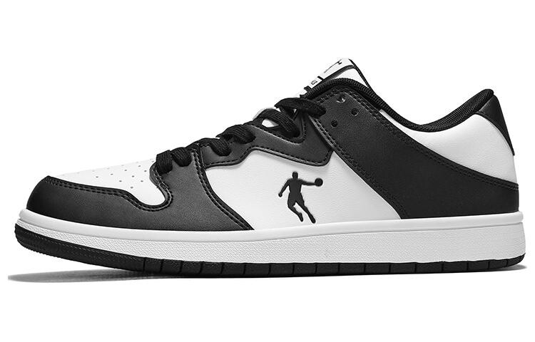 Кроссовки QIAODAN Skateboarding Shoes Women's Low-top Black/white, белый/черный
