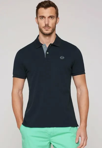 Рубашка поло BASIC MIT LOGOSTICK Camp David, цвет absolute blue