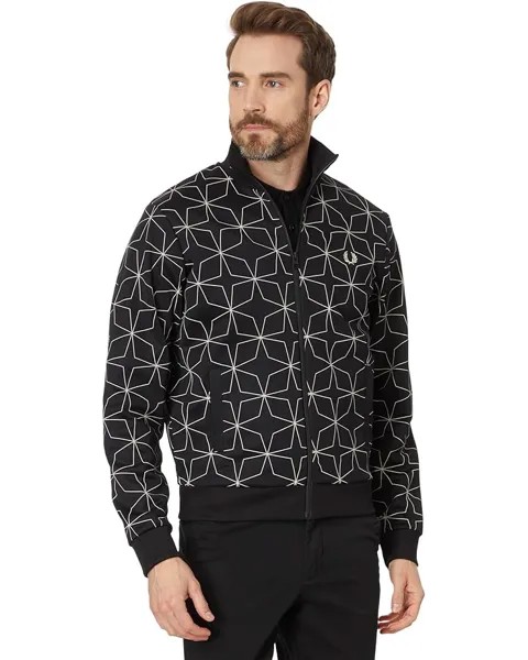 Куртка Fred Perry Geometric Print Track, черный