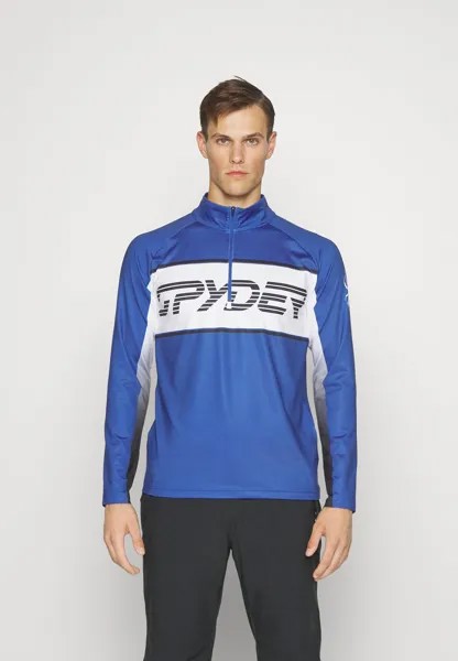 Футболка с длинными рукавами Paramount Zip Spyder, цвет electric blue