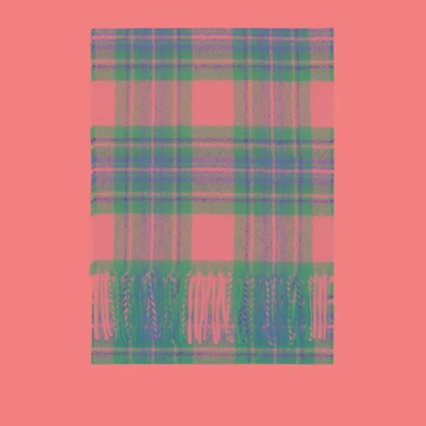 Шарф мужской NORSE PROJECTS Moon Checked Lambswool голубой, 190x25 см
