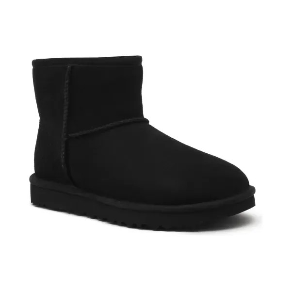 Кожаные зимние ботинки Classic Mini II Ugg, черный